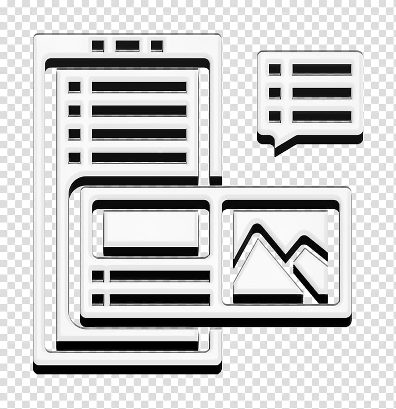 Blog icon Mobile Interface icon, Line transparent background PNG clipart