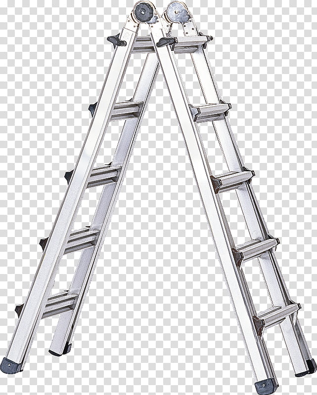 ladder tool aluminium metal steel transparent background PNG clipart