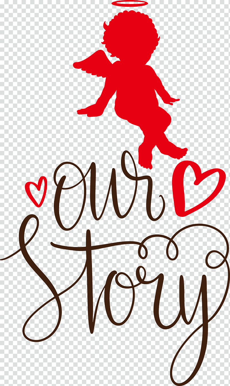 Our Story Love Quote, Free transparent background PNG clipart