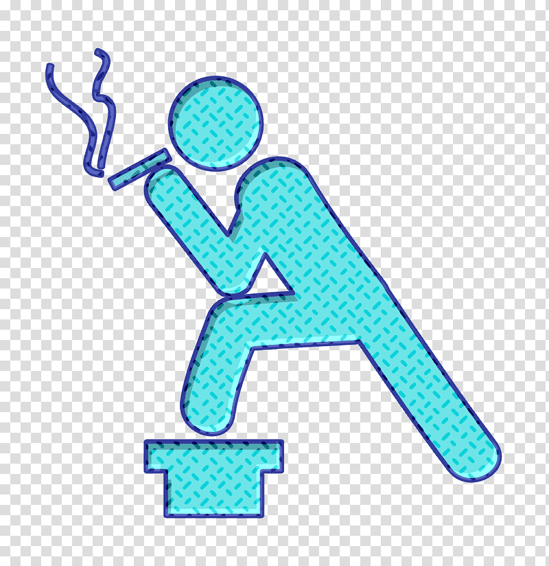 Smoke icon people icon Smoking man icon, Humans 2 Icon, Meter, Line, Headgear, Microsoft Azure, Behavior transparent background PNG clipart