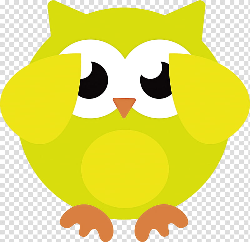 yellow owl clipart