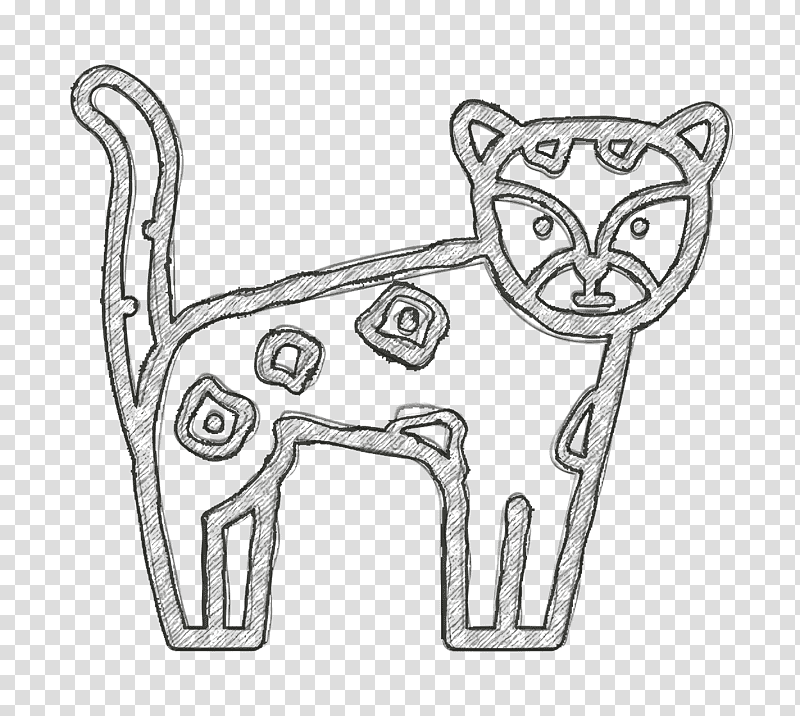 Jaguar icon Forest Animals icon, Visual Arts, Meter, Line Art transparent background PNG clipart