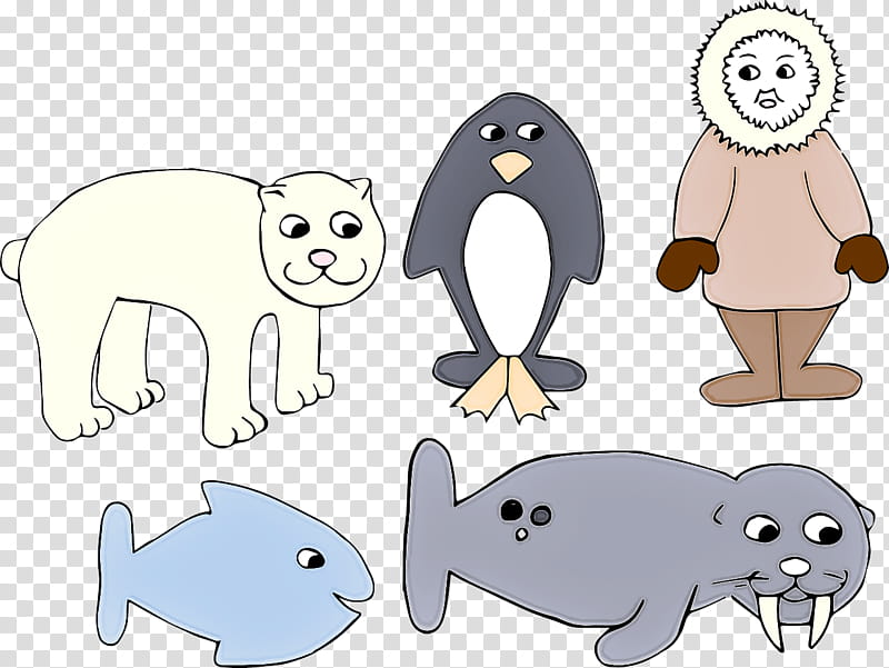 animal figure cartoon line art wildlife walrus transparent background PNG clipart