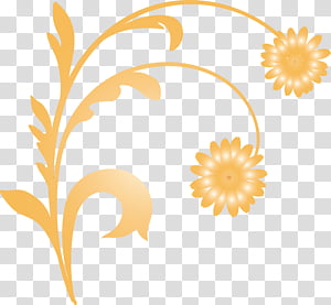Floral design, Flower Frame, Decoration Frame, Floral Frame, Watercolor, Paint, Wet Ink, Yellow transparent background PNG clipart thumbnail