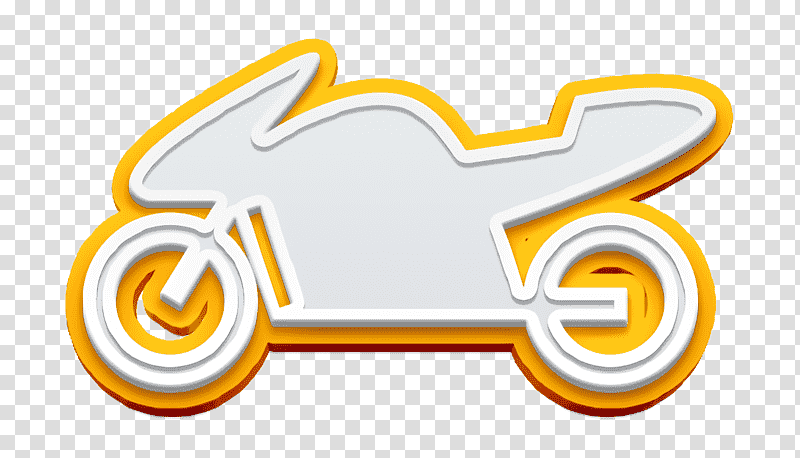 Bike icon Motorcyle icon transport icon, Logo, Symbol, Chemical Symbol, Yellow, Meter, Automobile Engineering transparent background PNG clipart