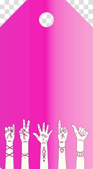 cartoon pink m font meter, Hands Tag, Watercolor, Paint, Wet Ink,  Cartoon transparent background PNG clipart thumbnail