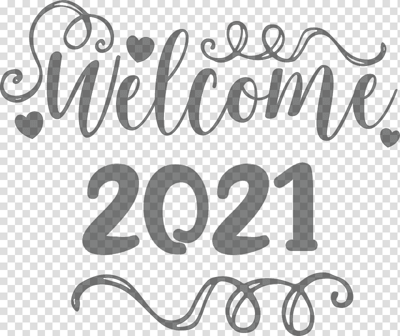 Welcome 2021 Year 2021 Year 2021 New Year, Year 2021 Is Coming, Logo, Calligraphy, Line, Meter, Number transparent background PNG clipart