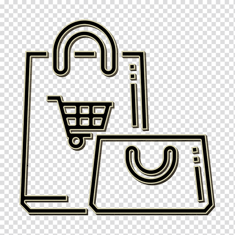 Shopping bag icon Retail icon, Industry, Trade, Service, Ecommerce, Manufacturing, Marketing transparent background PNG clipart