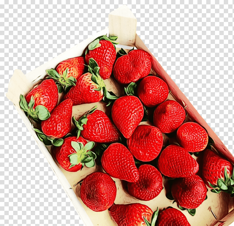 Strawberry, Watercolor, Paint, Wet Ink, Natural Food, Superfood, Local Food transparent background PNG clipart