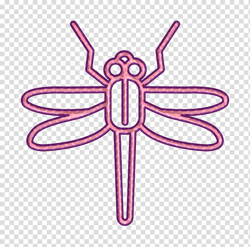 Insect icon Dragonfly icon Insects icon, Pink, Dragonflies And Damseflies, Symmetry, Membranewinged Insect transparent background PNG clipart