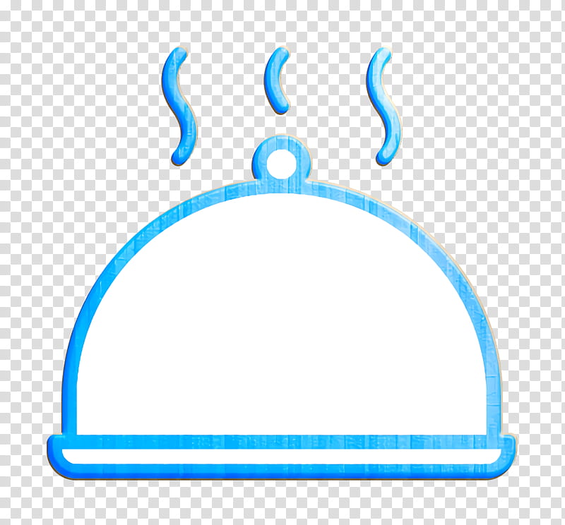 Restaurant icon Dish icon Cloche icon, Blue, Aqua, Turquoise, Azure, Circle, Electric Blue transparent background PNG clipart