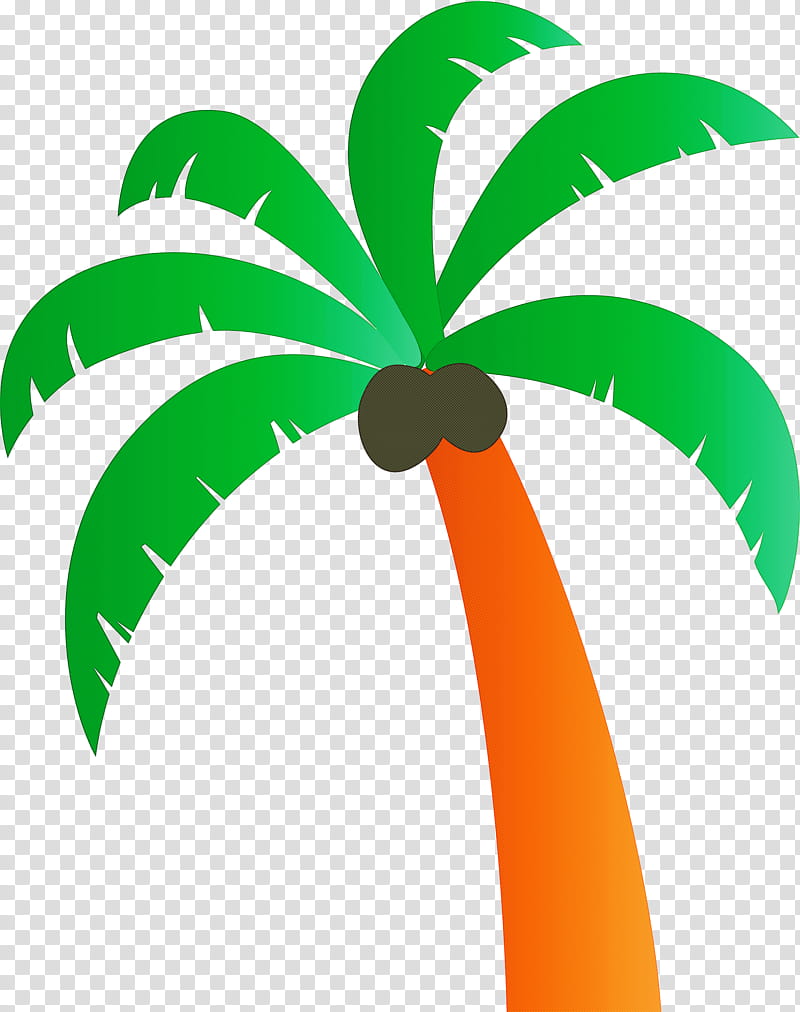 Palm trees, Beach, Cartoon Tree, Plant Stem, Leaf, Dypsis Decaryi, Woody Plant, Mexican Fan Palm transparent background PNG clipart