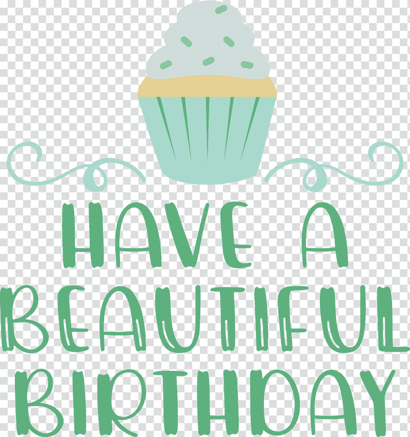 Birthday Happy Birthday Beautiful Birthday, Birthday
, Happy Birthday
, Logo, Green, Baking Cup, Line transparent background PNG clipart