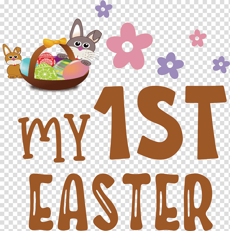 My 1st Easter easter baskets easter day, Logo, Meter, Cartoon, Line, Behavior, Human transparent background PNG clipart