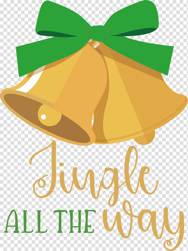 Jingle All The Way Jingle Christmas, Christmas , Logo, Leaf, Green, Meter, Fruit transparent background PNG clipart