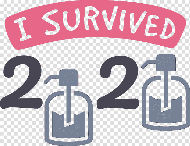 I Survived I Survived 2020 Year, Hello 2021, Logo, Sticker, Cut, Music , Coronavirus Disease 2019 transparent background PNG clipart