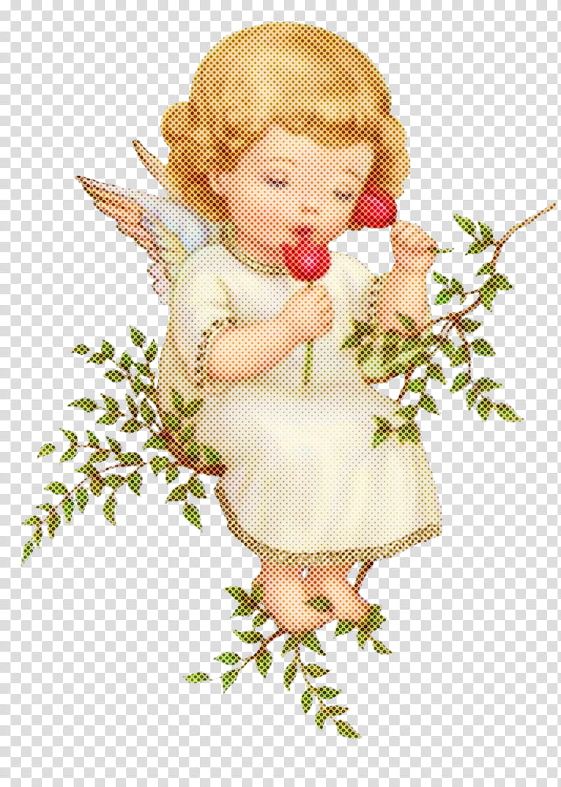 Holly, Angel, Plant, Child, Cut Flowers, Cupid transparent background PNG clipart