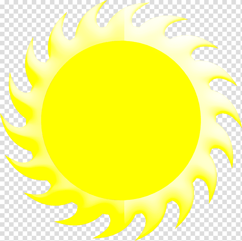 Sun Icon Elements icon Sun icon nature icon, Crescent, Yellow, Meter, Closeup transparent background PNG clipart