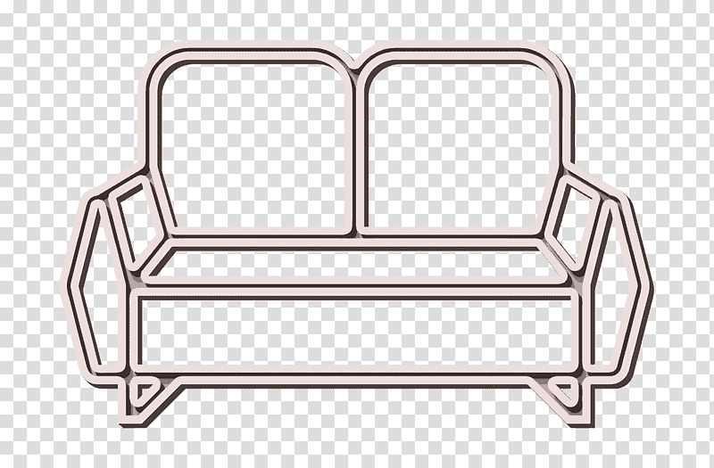 Sofa icon Household Set icon, Chair, Table, Couch, Furniture, Sofa Bed, Living Room transparent background PNG clipart