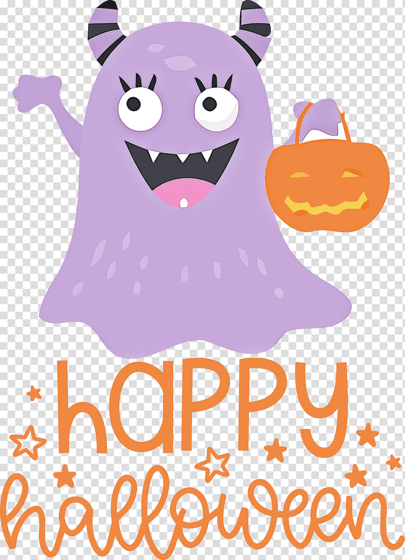 Happy Halloween, Cartoon, Line Art, Logo, Indie Art, Drawing, Smile transparent background PNG clipart