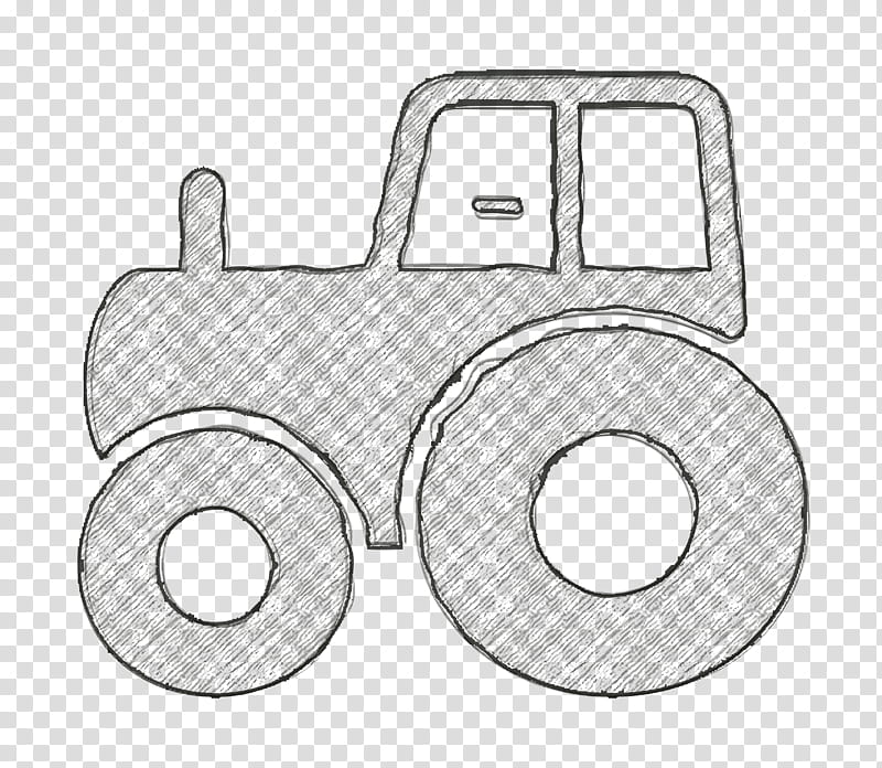 Tractor side view icon Tractor icon transport icon, Motorized Icon, Hardware Accessory, Drawing, M02csf, Car, Line, Text transparent background PNG clipart