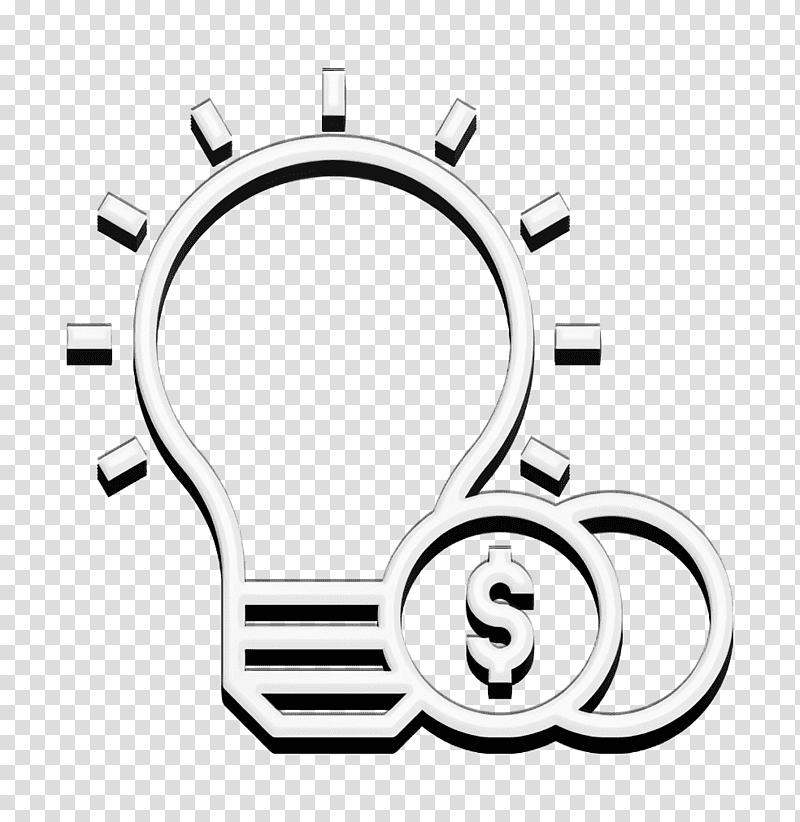 Idea icon Profit icon Investment icon, Symbol, Black And White
, Car, Chemical Symbol, Meter, Line transparent background PNG clipart