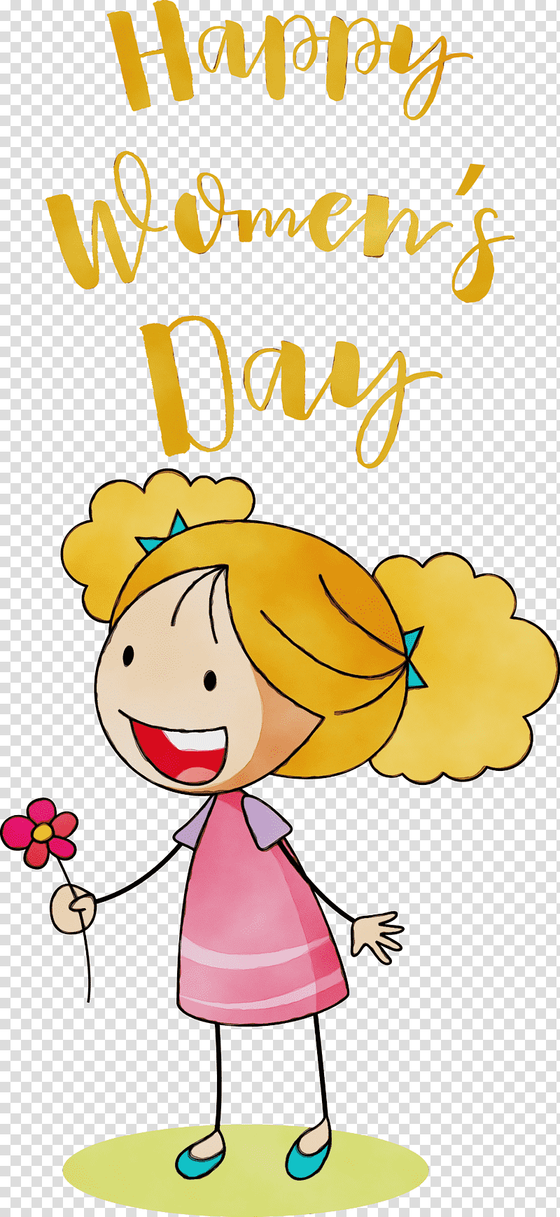 cartoon drawing animation comics dongman, Happy Womens Day, Watercolor, Paint, Wet Ink, Cartoon, Cartoon M transparent background PNG clipart