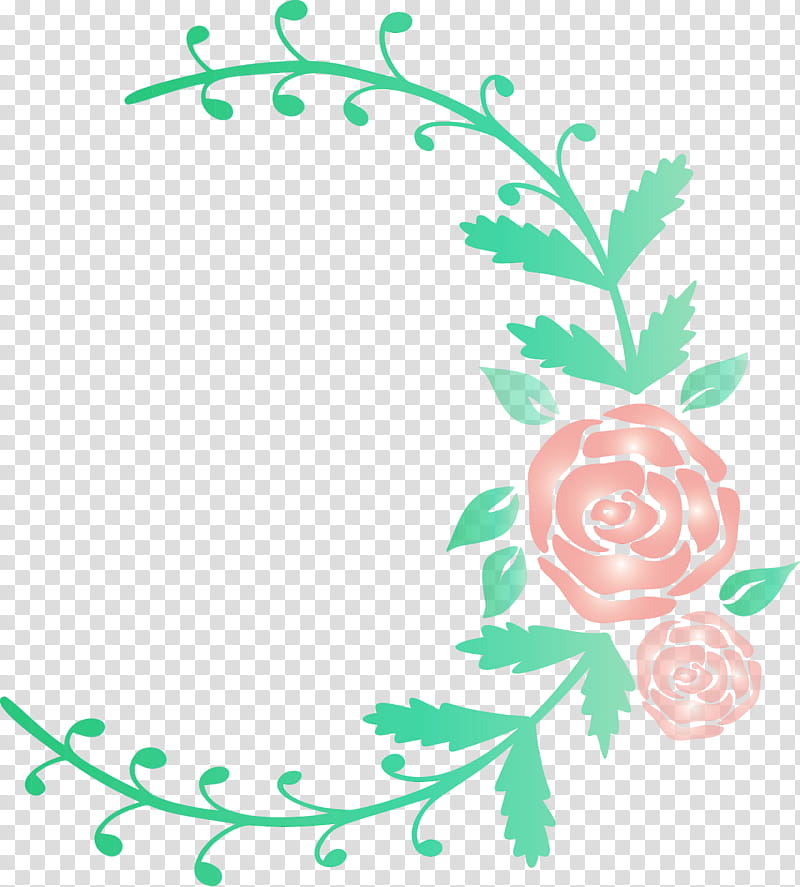 leaf green font plant line art, Rose Frame, Flower Frame, Wedding Frame, Watercolor, Paint, Wet Ink, Circle transparent background PNG clipart