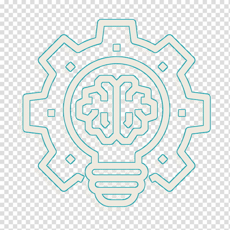 Brain concept icon Smart icon Gear icon, Logo, Black And White
, Icon Design, Royaltyfree transparent background PNG clipart