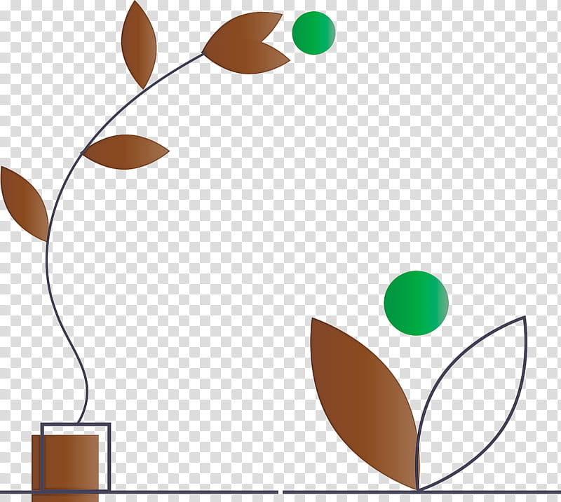 leaf line plant branch circle, Modern Art, Flower, Logo, Plant Stem transparent background PNG clipart