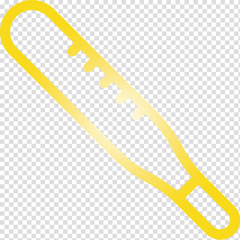 thermometer fever COVID, Yellow transparent background PNG clipart