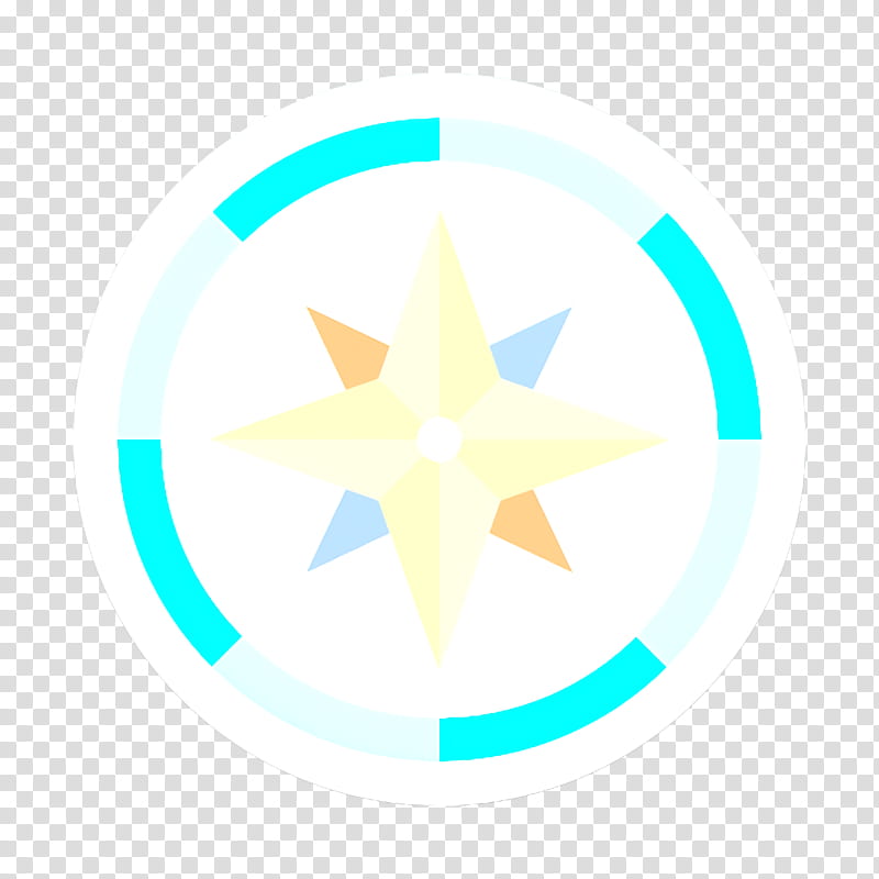 Compass icon Location icon, Aqua, Turquoise, Blue, Circle, Teal, Logo, Azure transparent background PNG clipart