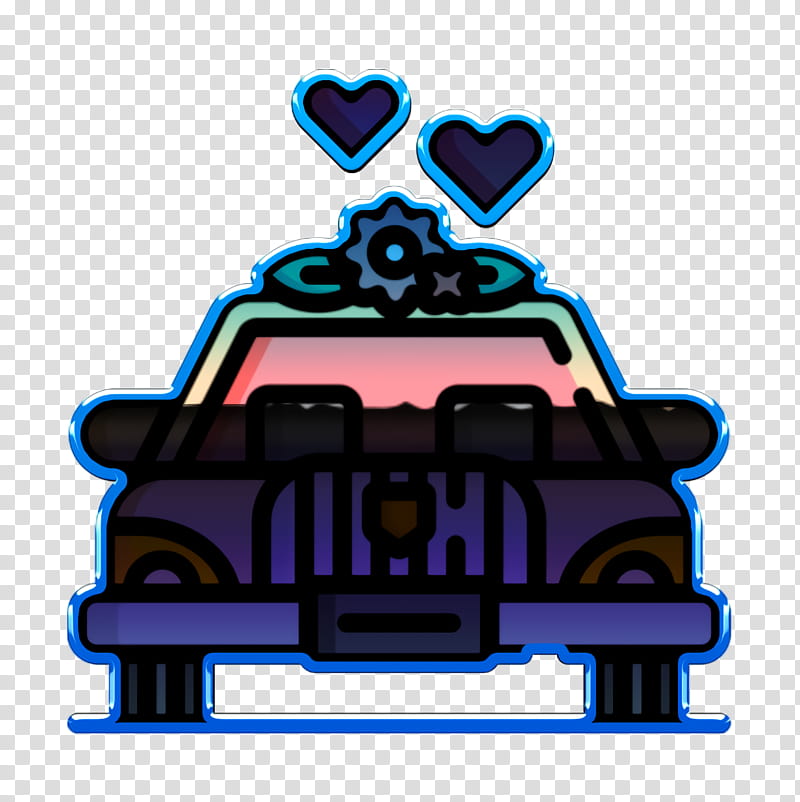 Wedding icon Love and romance icon Wedding car icon, Purple, Meter transparent background PNG clipart
