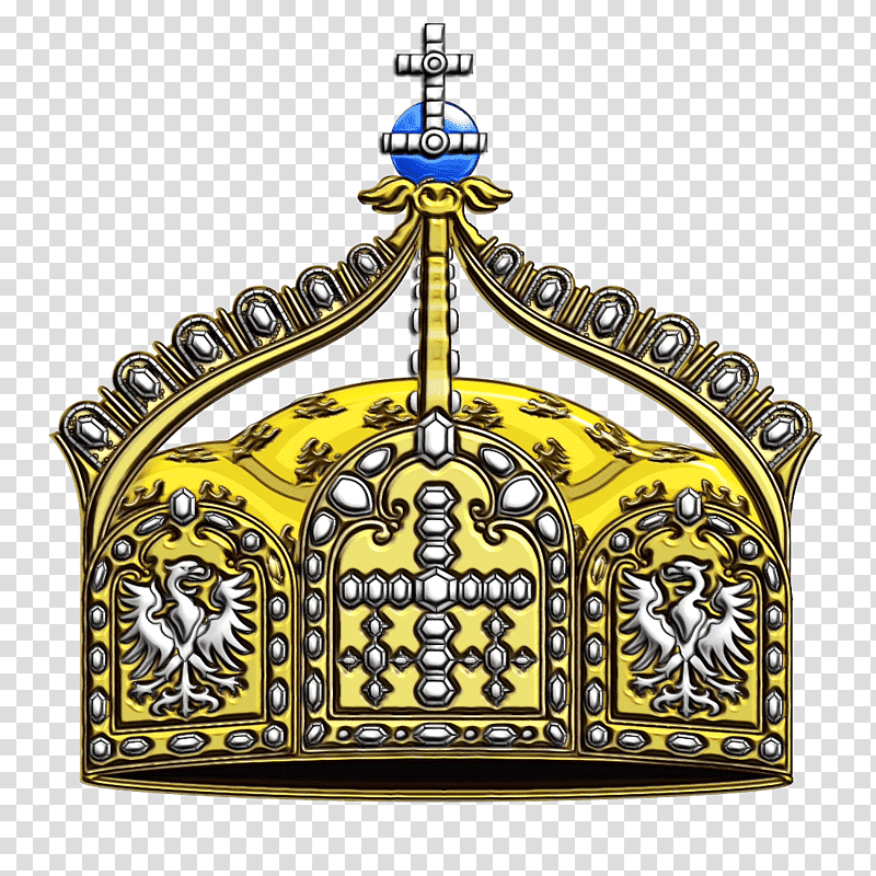 Crown, Watercolor, Paint, Wet Ink, Kingdom Of Prussia, German Empire, Holy Roman Empire transparent background PNG clipart