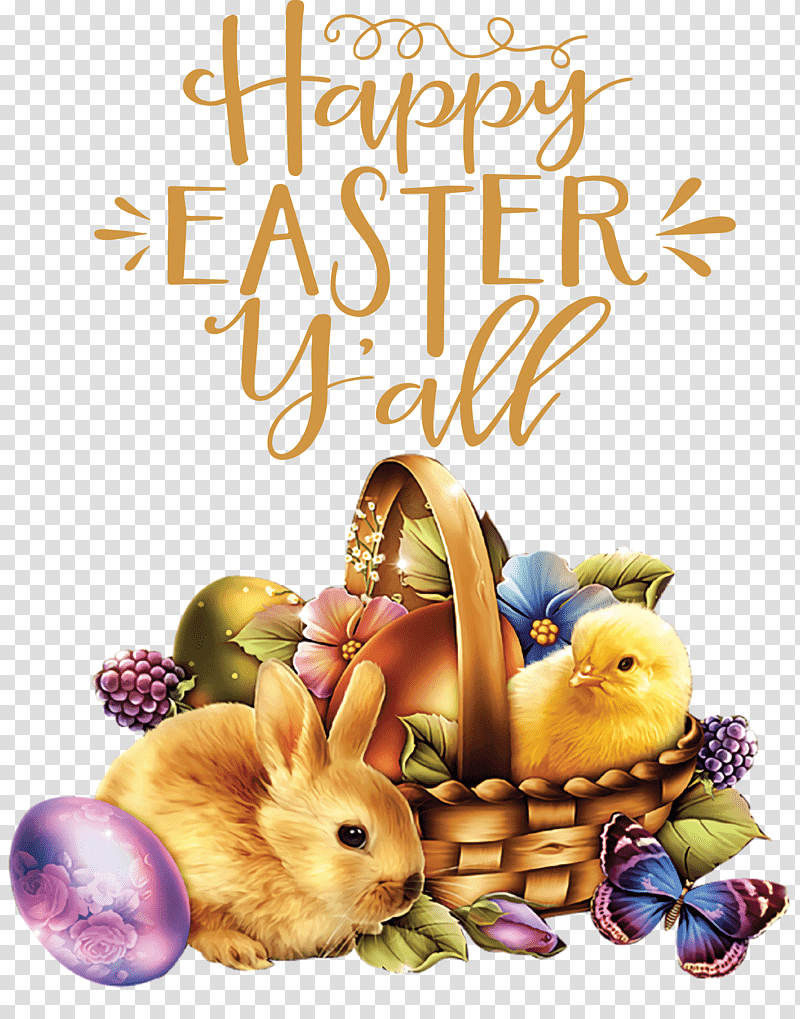 Happy Easter Easter Sunday Easter, Easter
, Easter Bunny, Chicken, Easter Egg, Paskha, Holiday transparent background PNG clipart