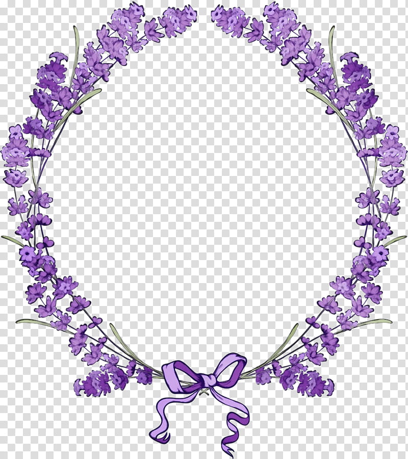 Purple Flower Wreath, Lavender, Frames, Violet, Lilac, Body Jewelry, Jewellery, Lei transparent background PNG clipart
