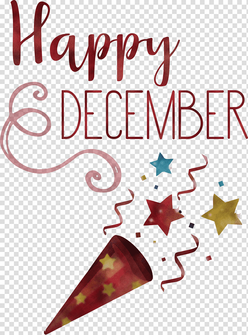 Happy December Winter, Winter
, Christmas Ornament, Christmas Day, Christmas Ornament M, Meter, Holiday transparent background PNG clipart