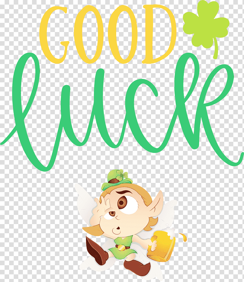 leaf cartoon animal figurine meter happiness, Saint Patrick, Patricks Day, Good Luck, Watercolor, Paint, Wet Ink transparent background PNG clipart