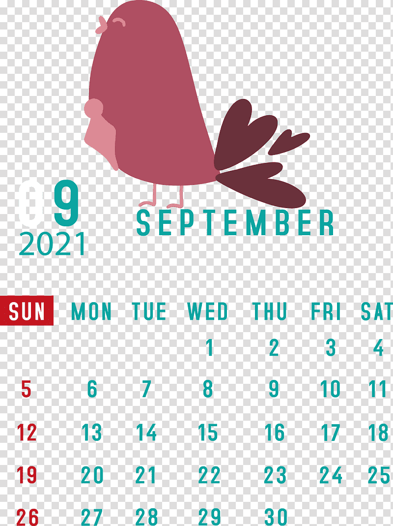 September 2021 Printable Calendar September 2021 Calendar, Htc Hero, Logo, Line, Meter, Calendar System, Mobile Phone transparent background PNG clipart
