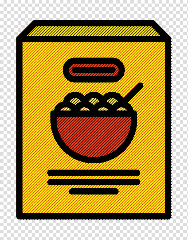 Cereal icon Corn icon Supermarket icon, Yellow, Emoticon, Line, Smile, Smiley, Sign, Signage transparent background PNG clipart