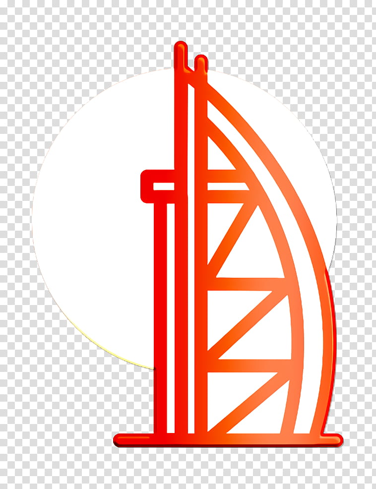 Monuments icon Burj al arab icon Dubai icon, Royaltyfree, Line, Logo, transparent background PNG clipart