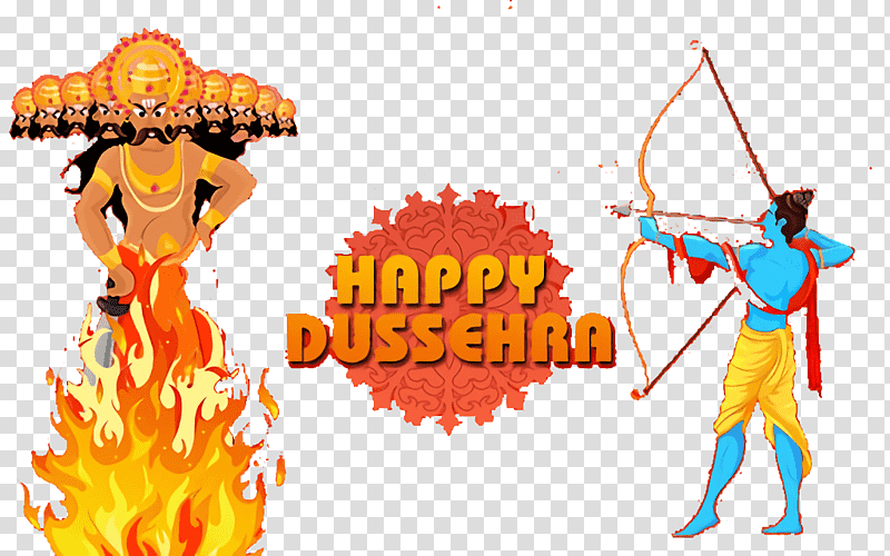 Dussehra Dashahra Dasara, Navaratri, Ravan, Durga Puja, Rama, Festival transparent background PNG clipart
