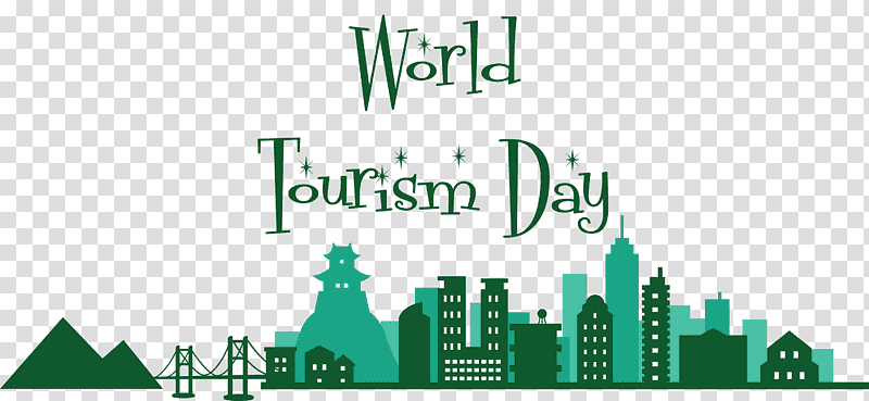 World Tourism Day Travel, Logo, Green, Meter, Tree transparent background PNG clipart