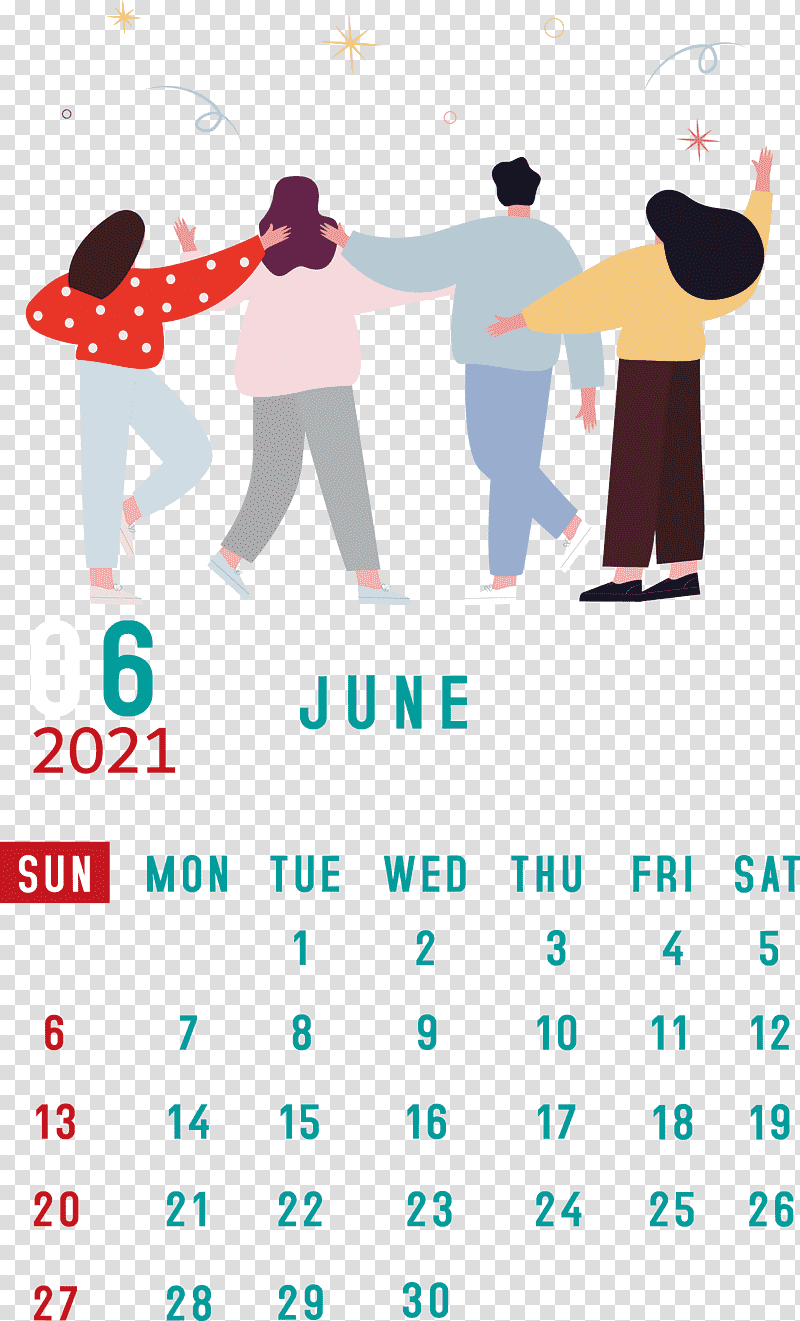 June 2021 Calendar 2021 Calendar June 2021 Printable Calendar, Calendar System, Calendar Year, Month, Lunar Calendar, New Year transparent background PNG clipart