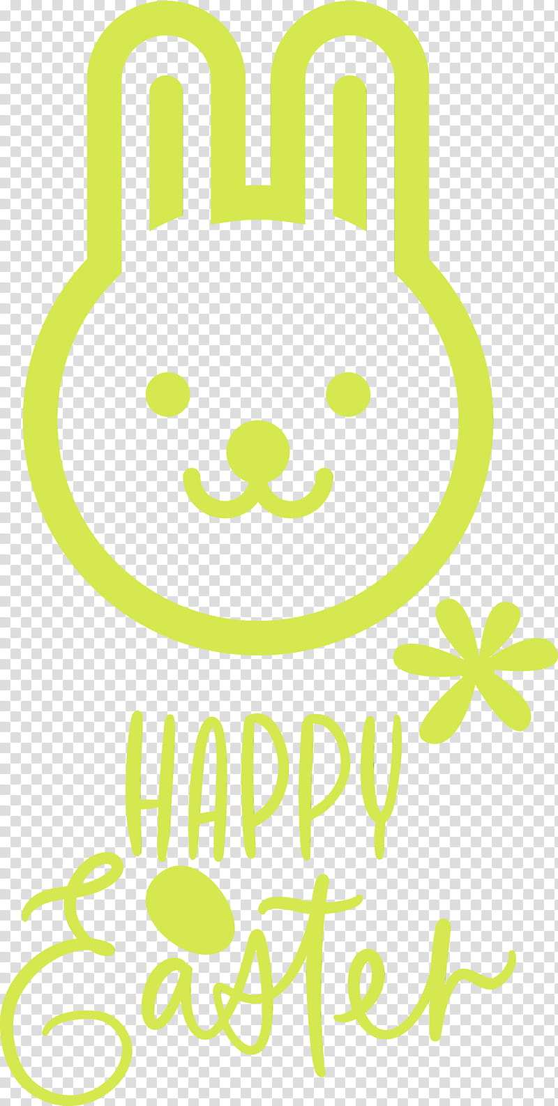 green yellow smile font, Easter Day, Easter Sunday, Happy Easter, Watercolor, Paint, Wet Ink transparent background PNG clipart