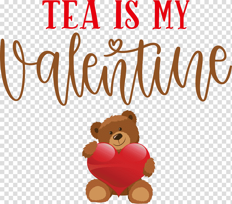 Tea Is My Valentine Valentines Day Valentine, Quotes, Logo, Teddy Bear, Meter, Bears, Biology transparent background PNG clipart