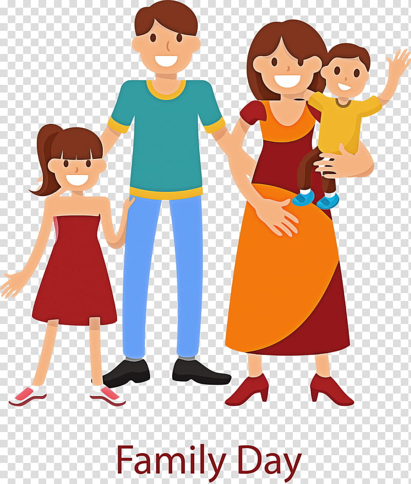 family day happy family day family, People, Cartoon, Sharing, Interaction, Child, Gesture, Fun transparent background PNG clipart