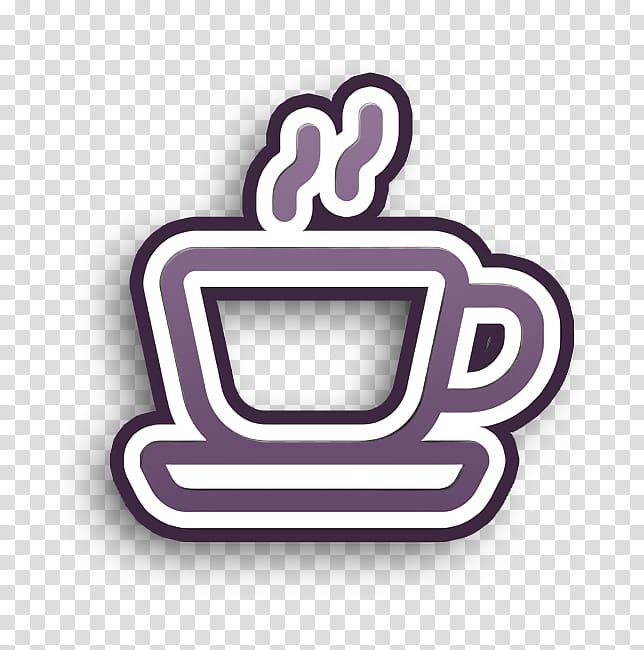 Coffee mug icon Morning Routine icon Mug icon, Purple, Line, Meter, Symbol, Geometry, Mathematics transparent background PNG clipart