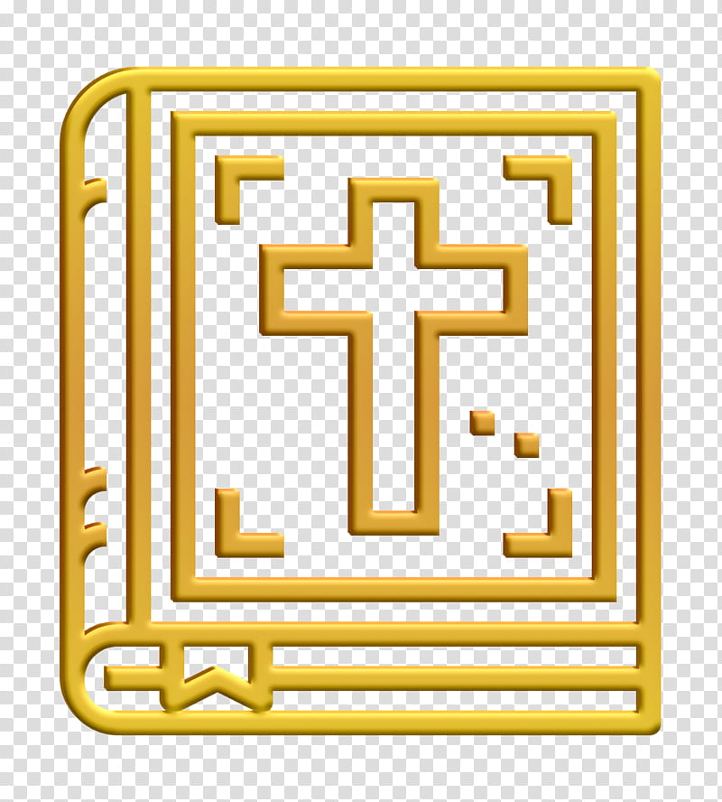 Bookstore icon Cross icon Bible icon, Line, Square, Rectangle transparent background PNG clipart
