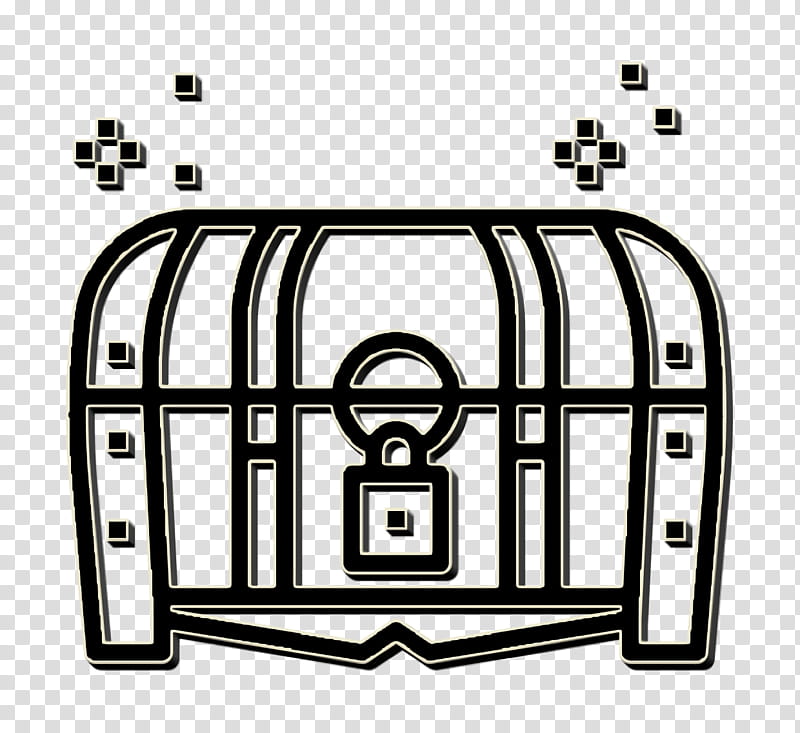 Lock icon Game Elements icon Treasure chest icon, Auto Part, Automotive Lighting, Coloring Book transparent background PNG clipart